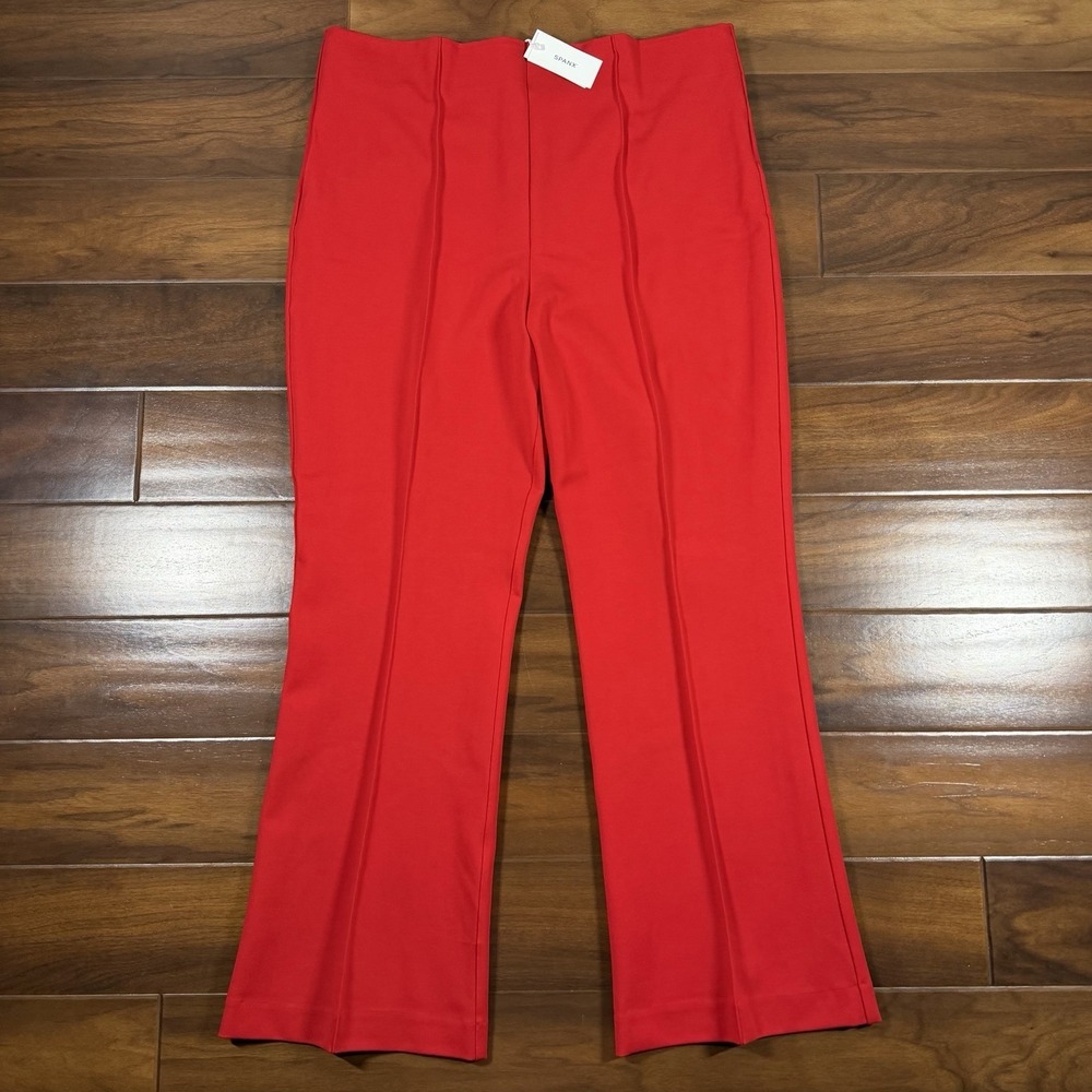 Spanx Size 3X Petite Red SPANXsmooth Perfect Fit Ponte Micro Flare Pants‎